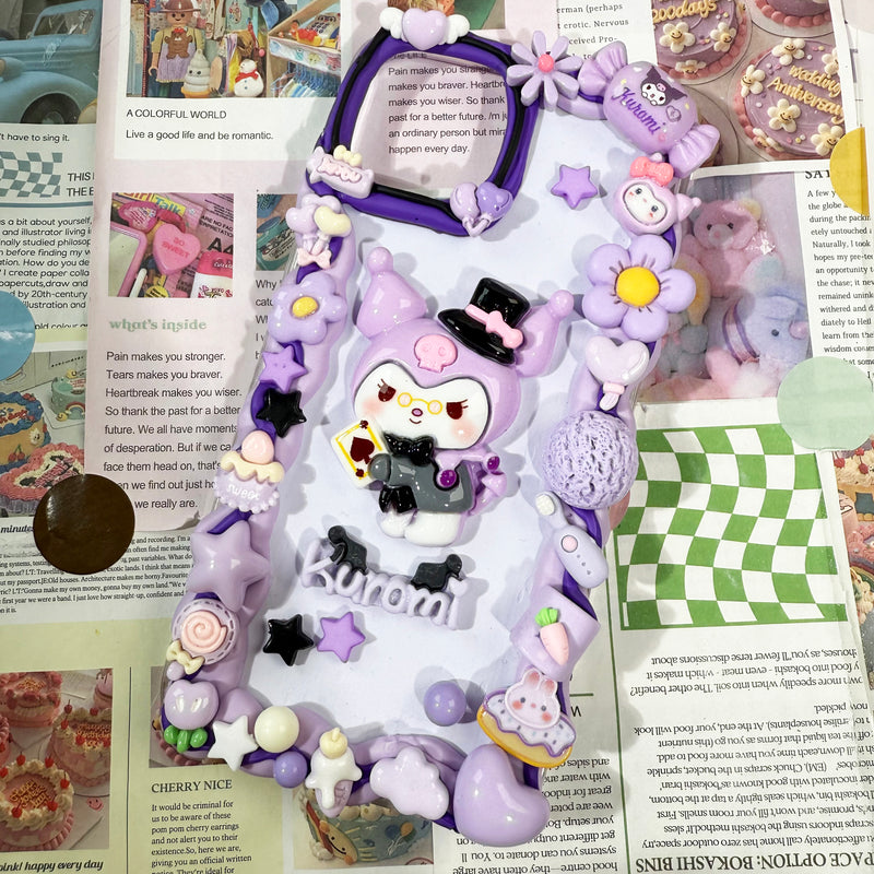 Handmade Decoden Sanrio Kuromi Phone Case