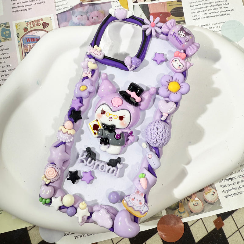 Handmade Decoden Sanrio Kuromi Phone Case