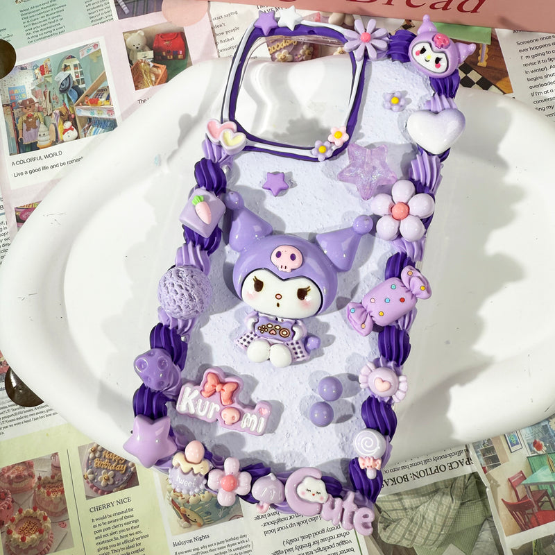 Handmade Decoden Sanrio Kuromi Phone Case