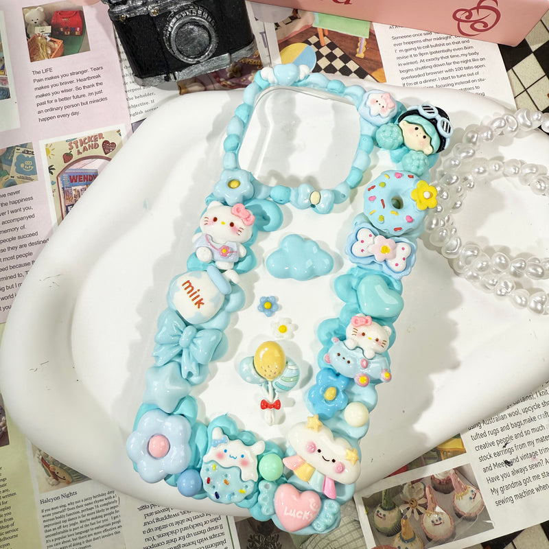 Handmade Blue Phone Case