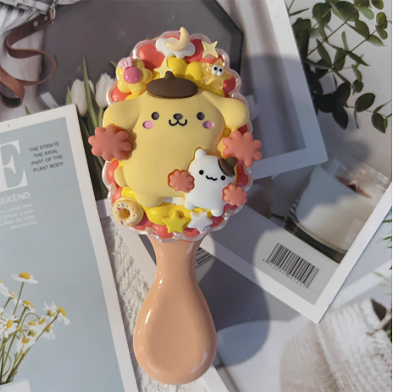 Handmade Sanrio Pom Pom Purin Cream Glue Comb