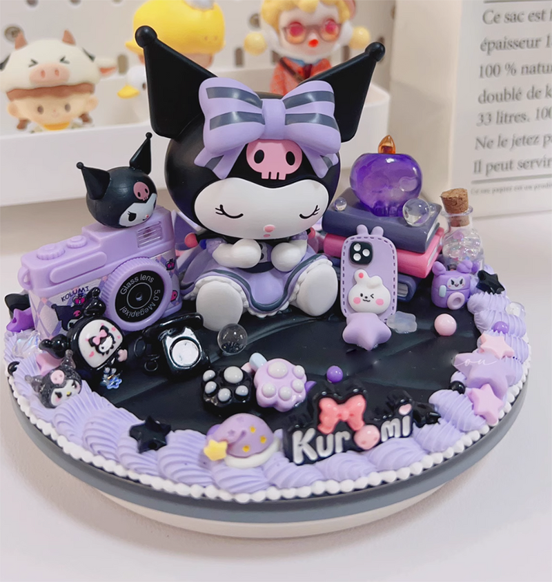 Kuromi Doll HandMade Decoden Phone Holder & Stand