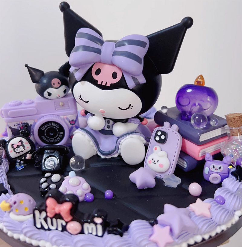 Kuromi Doll HandMade Decoden Phone Holder & Stand