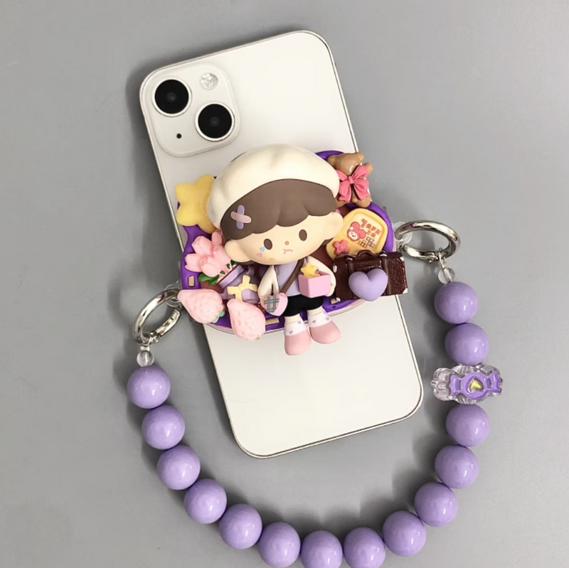 Azhuo Rebellious Sweetheart Handmade Decoden Phone Back Clip