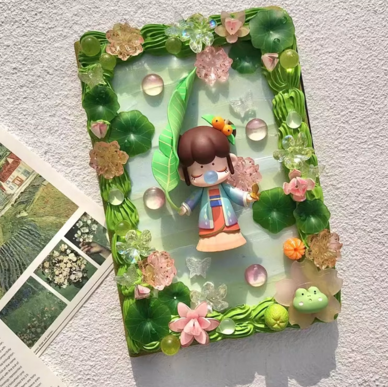 Nanci “beginning of summer” HandMade Decoden iPad Case For All Model