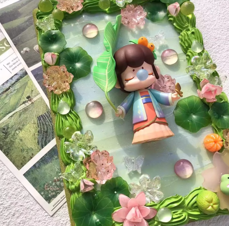 Nanci “beginning of summer” HandMade Decoden iPad Case For All Model